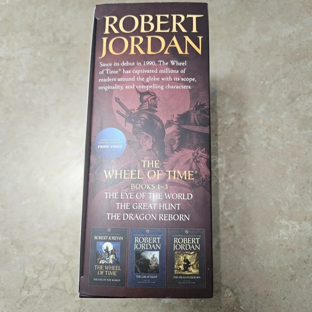 Robert‎ Jordan Wheel of Time Books 1-3 Box Set Fantasy Paperback Tor Slipcase